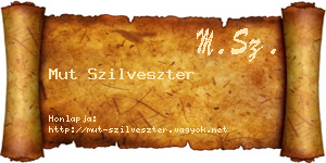 Mut Szilveszter névjegykártya